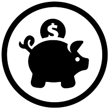 Image d'une tirelire avec une pièce de monnaie.